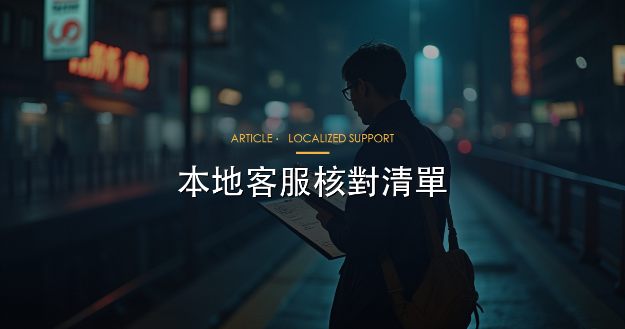 本地客服核對清單文章